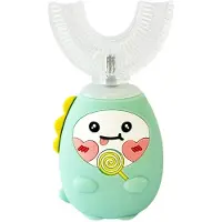 Torribaly Brosse à Dents Électrique en Forme de U pour Enfants, 3 Modes de Nettoyage Complet de la Bouche, avec Minuteur Intelligent et Rechargeable.
