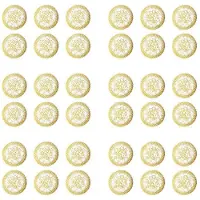 Kepptory 36 Table de Salle A Manger en Or Exquis en Or COASTERS SET
