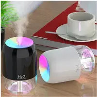 Tlily Humidificateur D'Air USB, LumièRe D'Ambiance, Parfum, PulvéRisation Intelligente, Diffuseur D'AromathéRapie Coloré, Humidificateur pour Voiture,