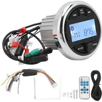 Jojomino Du 12 V Étanche Lecteur Mp3 Anti Interférence Numérique Stéréo Fm Am Audio Radio pour Bateau Yacht Rv