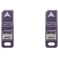 Typecat 2X Adaptateur de Carte TPC ESIM Vers SIM ESIM, Carte de Conversion, Test de Laboratoire ESIM, Câble Sans Soudure pour Puces 5 X 6 mm