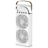Typecat Humidificateur à Cinq Trous et Double Ventilateur, Enfichable, Multi-Positions, Lumière Colorée, Capacité, Modèle Enfichable pour Dortoir
