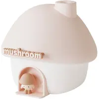 Tlily Réservoir D'Eau de 300 Ml, Humidificateur D'Air en Forme de Champignon, Veilleuse pour la Maison ou le Bureau, Rose