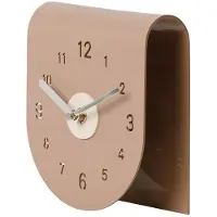 Semoic Horloge Très Simple pour Salon, Chambre à Coucher, Décoration D'Entrée, Armoire à Vin, Bureau Moderne, Décoration Marron