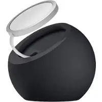 Torribaly Support de Charge Magnétique en Silicone en Forme de Boule de Bureau, Station D'Accueil pour Chargeur Sans Fil, Noir