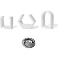 Semoic DIY Cristal Colle Plâtre Ciment Gypse Huile Essentielle Bougeoir Aromathérapie Brûleur de Cire Diffuseur Moule en Silicone