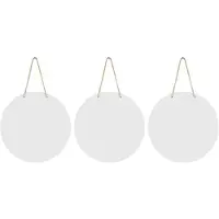 Typecat 3 Cintres de Porte en Métal à Sublimation Vierge, Cintre de Porte en Forme de Cercle de 10 Pouces, Cintre de Porte Décoratif Vierge