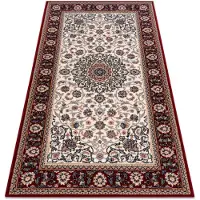 Rugsx Tapis NAIN Ornement, cadre 6635/51036 beige / bordeaux 160x230 cm
