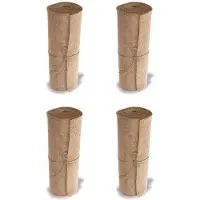 Melitt 4X Rouleau de Napperon En Toile de Jute-30CMx275cm. Non-Fray Couverture Anti-Slip avec Design. Jute Fabric Rolls Conviennent pour Les Mariages,