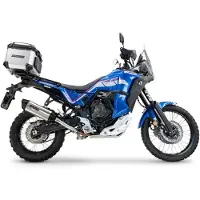 Gpr Exclusive Furore-x Titanio Yamaha Tenere 700 21-24 Homologated Slip On Muffler Bleu Homologated