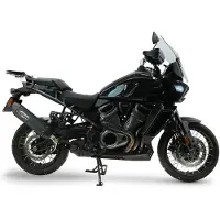 Gpr Exclusive Furore-x Titanio Nero Harley Davidson Pan America 1250 20-24 Homologated Slip On Muffler Argenté Homologated
