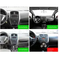 Semoic Autoradio Stéréo MP5 avec Écran de Navigation HD 7 Pouces, Compatible pour Android Auto et CarPlay Sans Fil, pour NV200, Sentra et Versa