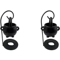 Melitt 2X Chaudron à Suspendre Brûleur de Cire Chaudron de Sorcière Bougeoir Huile Essentielle Encens Diffuseur D'Arômes Bougie Chauffe-Plat Décor
