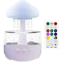 Melitt Humidificateur à Nuage de Pluie, Humidificateur à Champignon, Humidificateur à Nuage avec Lumières LED Réglables, Diffuseur à Nuage de Pluie,