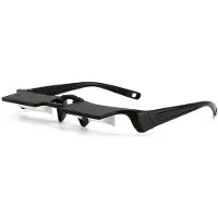 Semoic Lunettes de Lecture Miroir Ultra-Légères, Réfracteur Paresseux, Miroir de Lecture Horizontal pour Télévision, Lunettes de Protection HD Noires