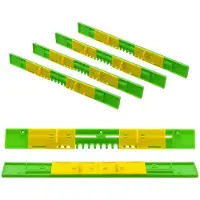 Tlily Paquet de 6 Réducteurs D'Entrée de Ruche, Protection de Souris de Ruche D'Abeille 8 Cadres, Protections de Souris Coulissantes de Ruche en Plastique