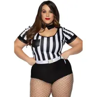 Leg avenue 3 PC No Rules Arbitre inclus - 1X-2X / NOIR/BLANC