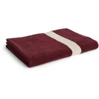HAY - Drap de bain rayé - L 100 x l 150 cm - Bordeaux (100 x 150 cm)