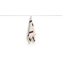 HAY - Serviette de bain à rayures - L 70 x l 140 cm - Bordeaux (70 x 140 cm)