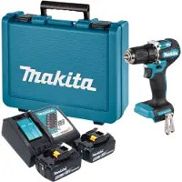 Makita Perceuse-visseuse sans fil DDF 487 RGE 18 V 40 Nm sans balais + 2 batteries 6,0 Ah + chargeur + mallette