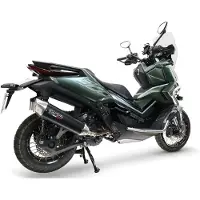 Gpr Exclusive Furore-x Scooter Zontes 365g 24-26 Not Homologated Slip On Muffler Argenté Not homologated