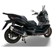 Gpr Exclusive Furore-x Scooter Bmw C 400 X/gt 19-20 Homologated Slip On Muffler Argenté Homologated