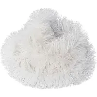 Goliat Guirlande de Noël blanche en film métallisé, diamètre 15 cm x 3 m - Produit polonais
