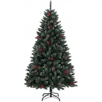 vidaXL Sapin de Noël artificiel 300 LED 180 cm