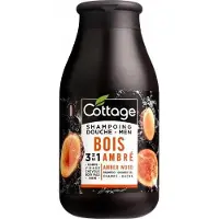 Cottage Shampooing et gel douche pour hommes 3 en 1 , parfum Amber Wood, 250 ml