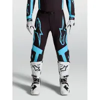 Alpinestars Pantalon Supertech Vesta 2027 Black Turquoise, Taille: 28