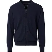 Casamoda Cardigan Zippé Marine