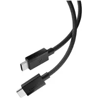 Spigen - Data Cable Essential EB6015CC (ACA10417) - Fast Charging, 2x Type-C, 60W, 480Mbps - Black (1.50 m, 60 W)