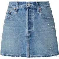 Levi's Jupe bleu denim / argent