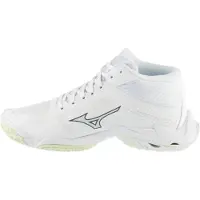 Mizuno Chaussures de sport d'intérieur Wave Lightning Elite Mid pour femmes, couleur blanche, pointure EU 38. Femme, couleur blanche, pointure EU 38