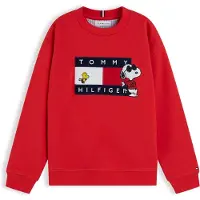 Tommy Hilfiger Sweat 'Peanuts' bleu marine / rouge / noir / blanc