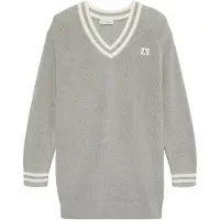 Calvin Klein Robes en maille gris / blanc cassé