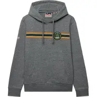 Superdry Sweat-shirt gris chiné / vert / orange foncé / blanc