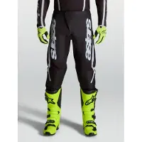 Alpinestars Fluid Apex V2 Hommes Pantalon de cross Noir/Argenté 34