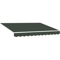 vidaXL , tissu de remplacement pour stores, vert foncé, 329 x 195 cm, polyester