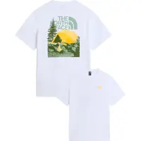 The North Face T-Shirt 'PITCH A TENT' jaune / kiwi / blanc