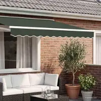 Prolenta Maison Exclusive - Remplacement de volant pour store, polyester vert foncé, 2,5 mètres