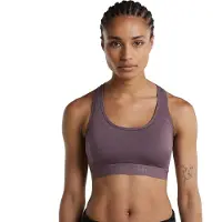 Icebreaker 125 Zoneknit Racerback Sports Bra Violet XL Femme