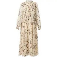 Marc Cain Robe beige / marron / chocolat