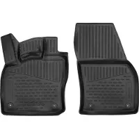 Element Tapis de sol 3D en caoutchouc compatibles avec Volkswagen Caddy, à partir de 2021 | 2 pièces