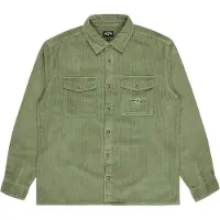 Billabong - Chemise manches longues en velours côtelé - Bong Days Corduroy Shirt Hedge Green en Coton - Taille S - Vert