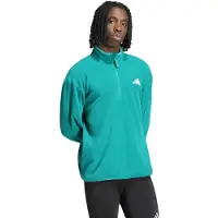 Adidas Adi365 Running Essentials Winterised Fleece Half Zip Sweatshirt Vert S Homme