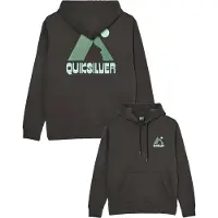 Quiksilver - Sweat en coton recyclé - Salt Water Peak Hoodie Tarmac en Coton - Taille XL - Marron