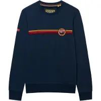 Superdry Sweat-shirt bleu marine / jaune / orange foncé / rouge