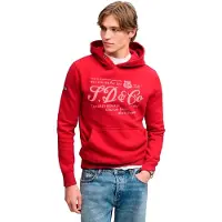 Superdry Vintage Script Hoodie Rouge XL Homme