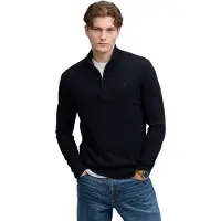 Superdry pour homme. M6110783A Pull avec demi-fermeture éclair en mélange de laine bleu marine (M), Casuel